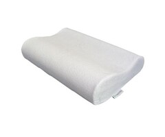 Small ergonomic pillow made of natural memory foam