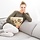 Coussin chauffant XXL avec housse amovible en fibre polaire et 3 réglages de chaleur
