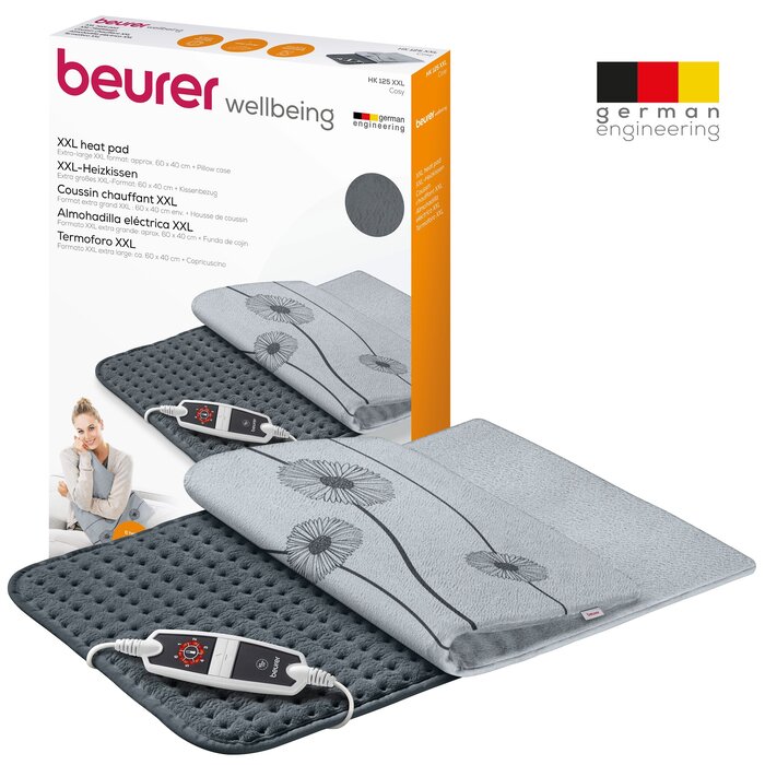 Coussin chauffant XXL Gris