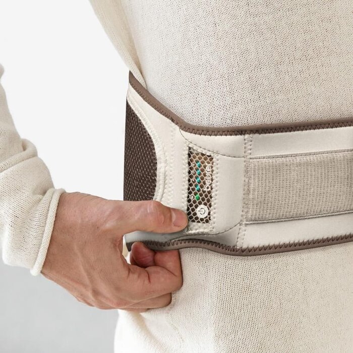 Snoerloze verwarmingsriem met accupack