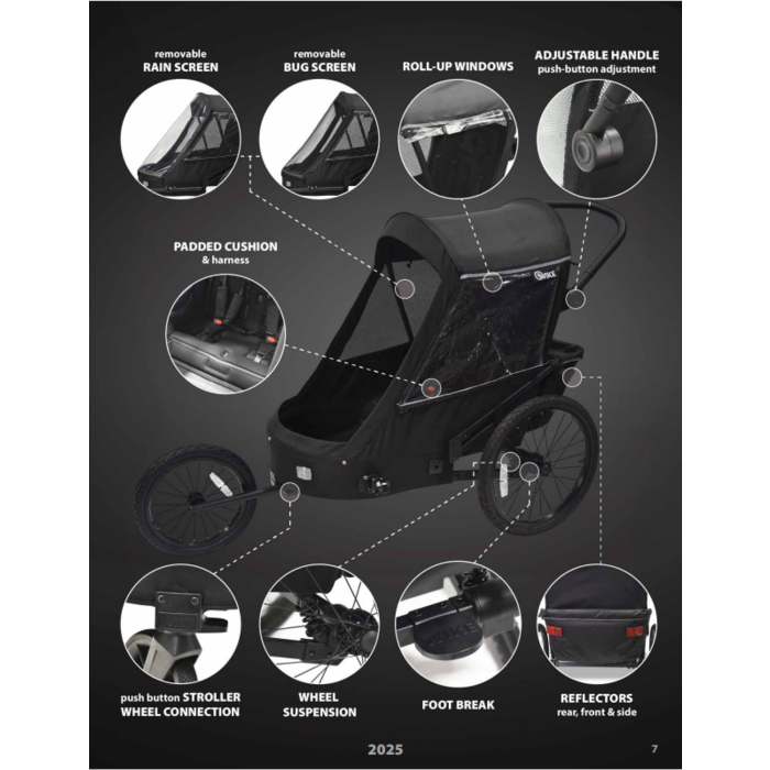 Wike Special Needs Large Bicycle Trailer - Including Stroller & Jogging Set