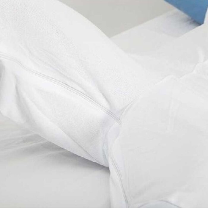 Pyjama d'allaitement avec fermeture éclair entre les jambes, manches longues et jambes - Bleu