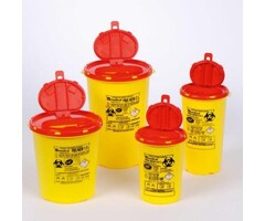 Round needle container