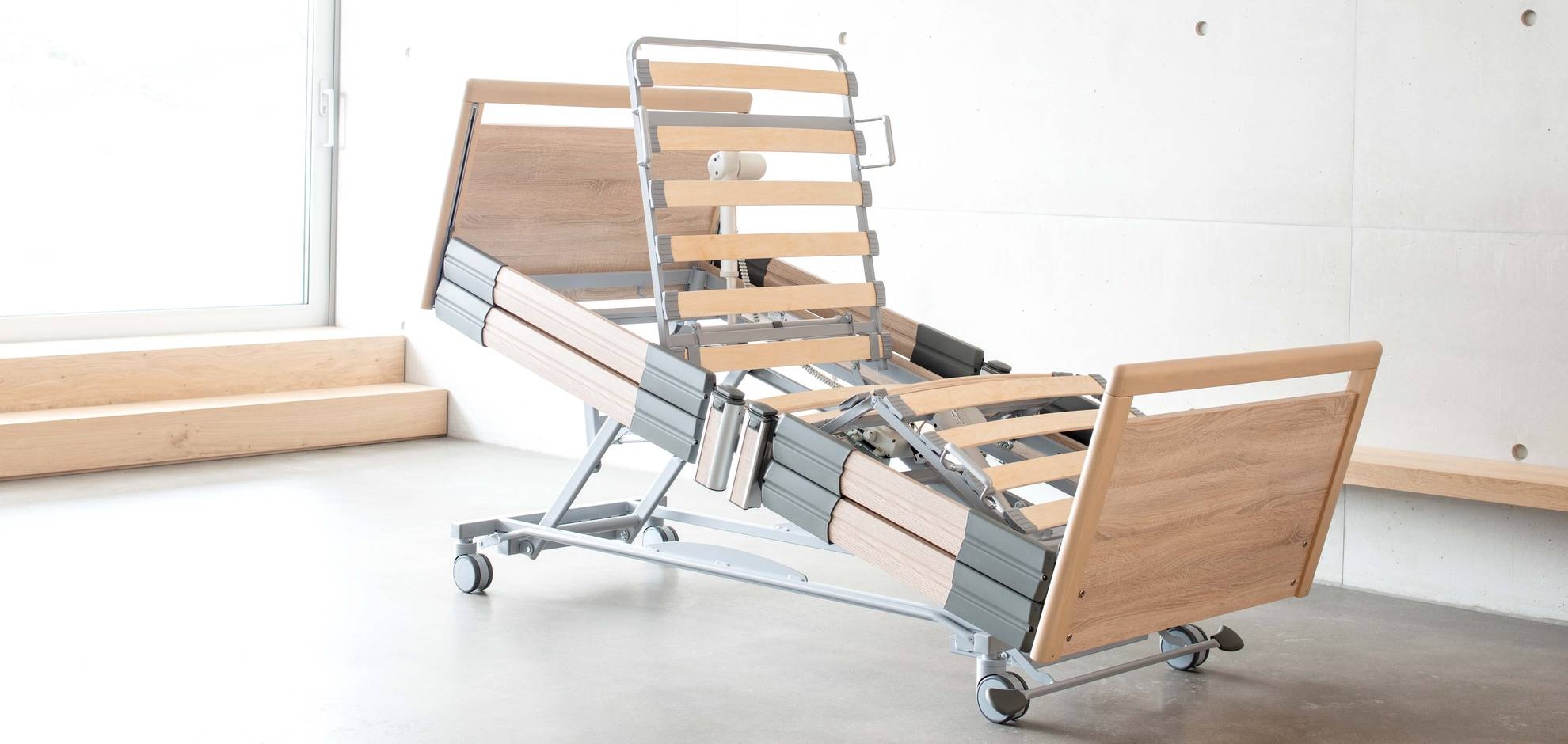 Practico 25-80 Plus - demi-lattes latérales, sommier à lattes en bois