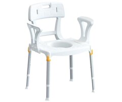 Gcare Home Ergocommode, toilet chair with arm and backrest