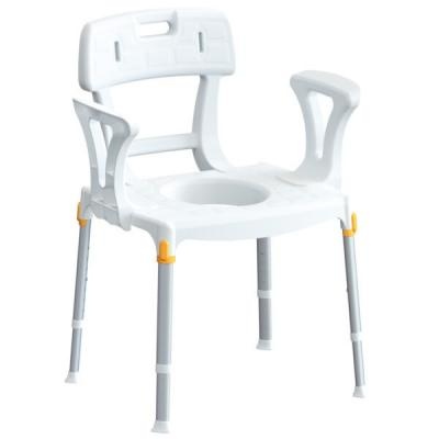 Gcare Home Ergocommode, toilet chair with arm and backrest