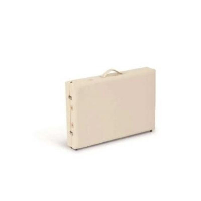 Folding examination table, cream