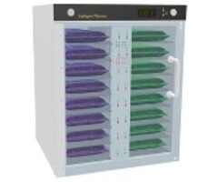 Verwarmkast voor vochtige washandjes, 16 vakken