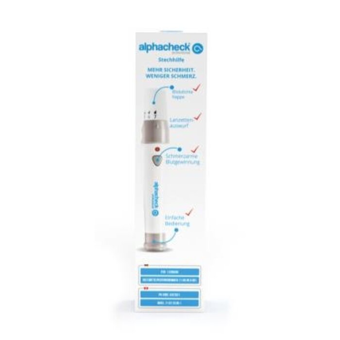 Alaphacheck professional lancing device