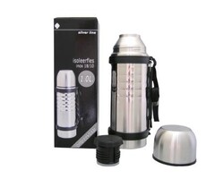 Isothermal bottle in stainless steel, unbreakable. Screw cap