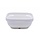 Square bowl made of polycarbonate, white