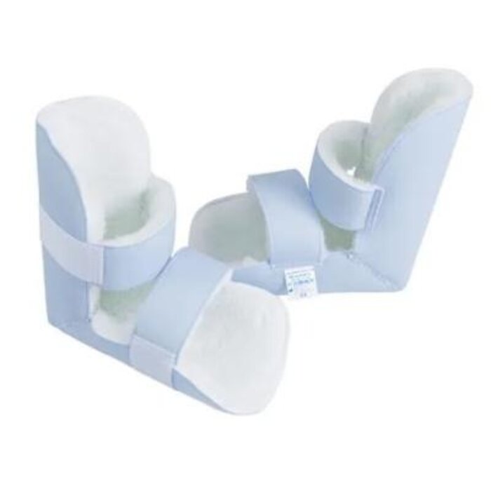 Pair of Salvapad Plus heel protectors with synthetic fur