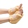 Pair of heel protectors, synthetic fur