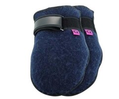 Pair of night gloves, navy blue, size M