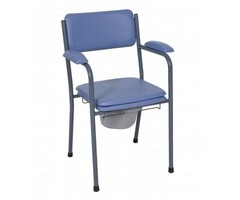 Fixed toilet chair GR10 with armrest