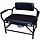 Chaise de toilette pour personnes lourdes Candy 800, vinyle noir