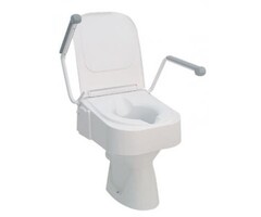 Toiletverhoger met armsteunen en deksel