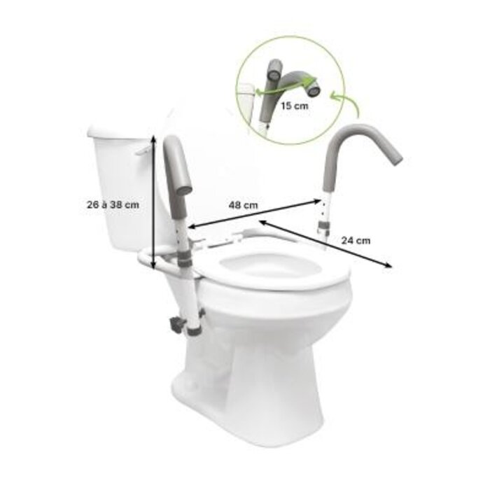 Toilet armrests Malte