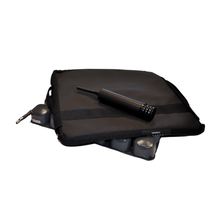 Anti-decubitus rolstoelkussen met zowel gel, mousse als lucht + 2 covers