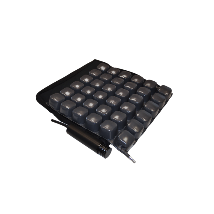 Anti-decubitus rolstoelkussen met zowel gel, mousse als lucht + 2 covers