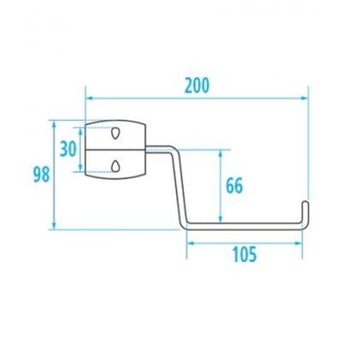 Toiletroldispenser, wit