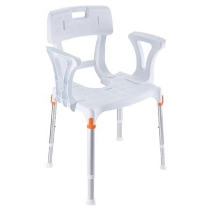 Gcare Home Ergochair adjustable shower chair with arm and backrests