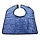 Short bib, 37 x 46 cm, made of micro-sponge bamboo, blue