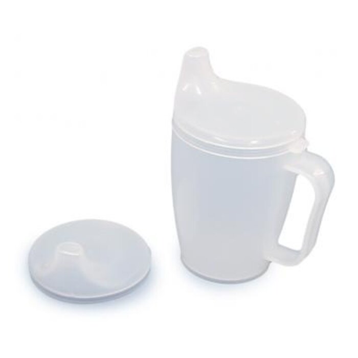 Cup with 2 spout lids, 250 cc, with one handle