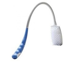 Curved ergonomic bath brush