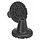 Embout de canne extra large 8 cm pour canne de 16 mm, noir.
