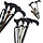 Foldable Fantaisie walking stick