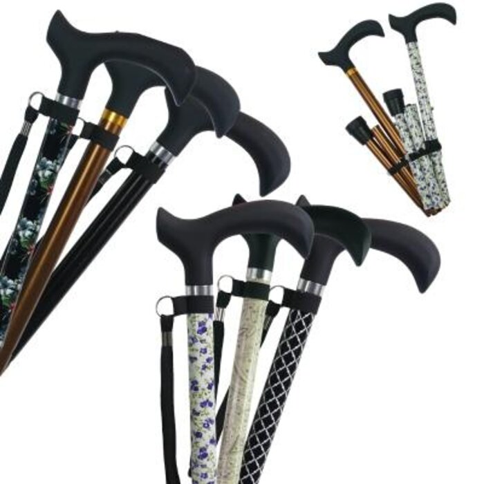Foldable Fantaisie walking stick