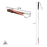 White walking stick for the visually impaired