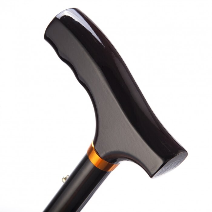 Foldable walking stick - black