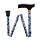 Folding walking stick - floral