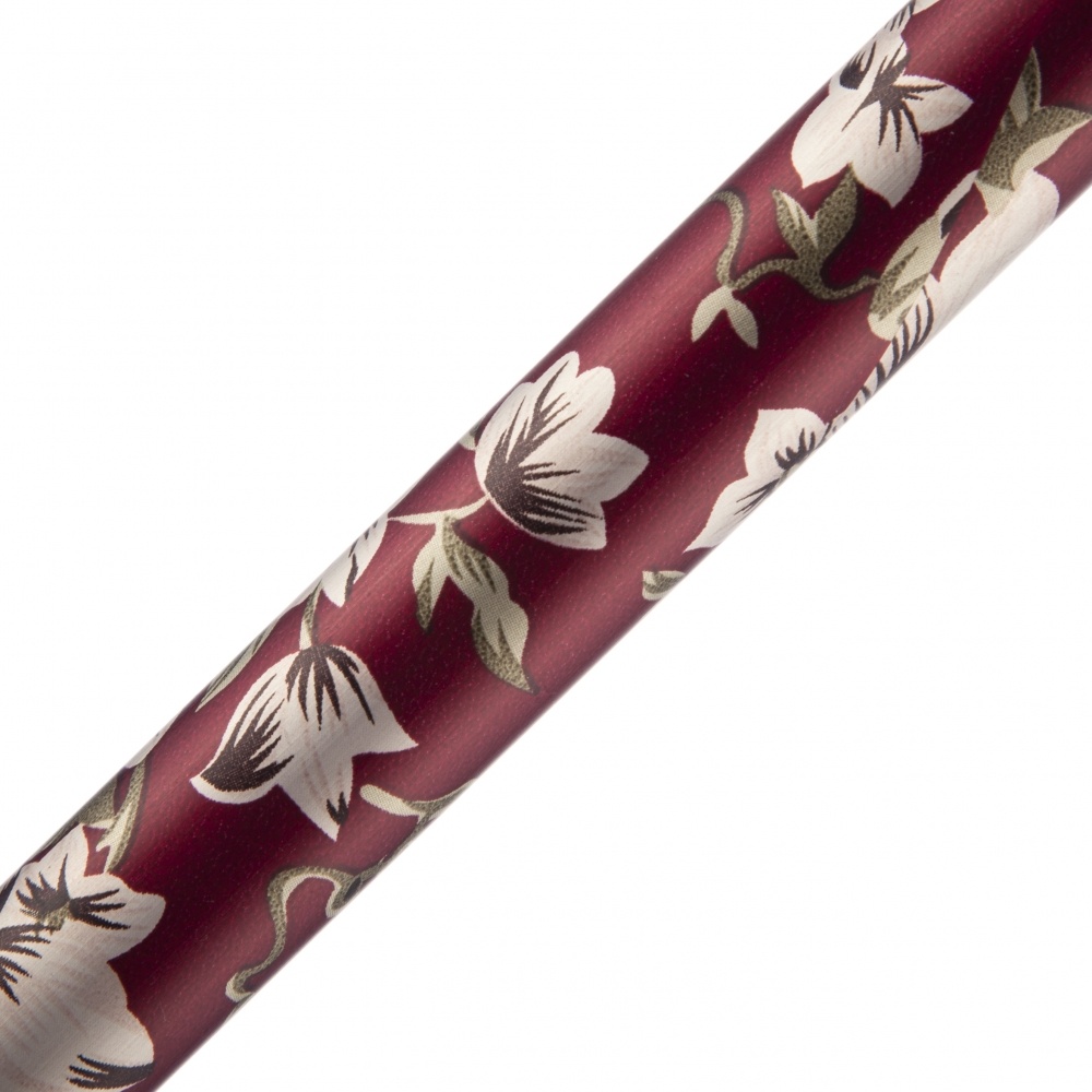 Folding walking stick - burgundy