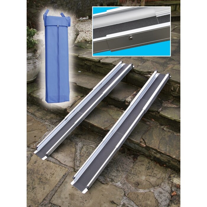 Retractable wheelchair ramp