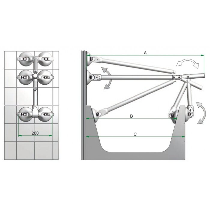 QuattroPower bath rail