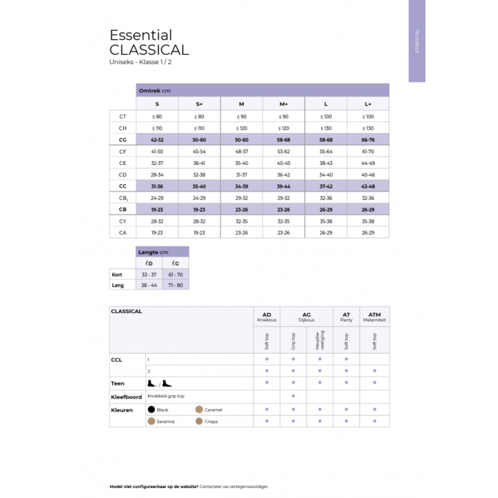 Sigvaris Classical Cl 1 AD - Couleur Caramel