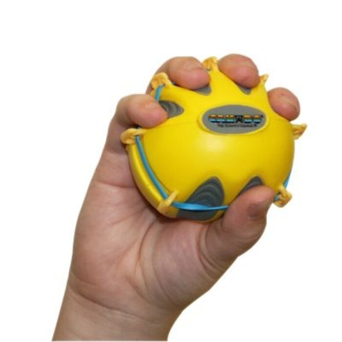 Digi-extend and hand squeeze exercise ball