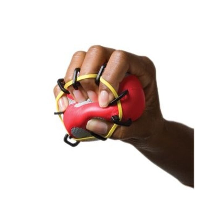 Digi-extend and hand squeeze exercise ball