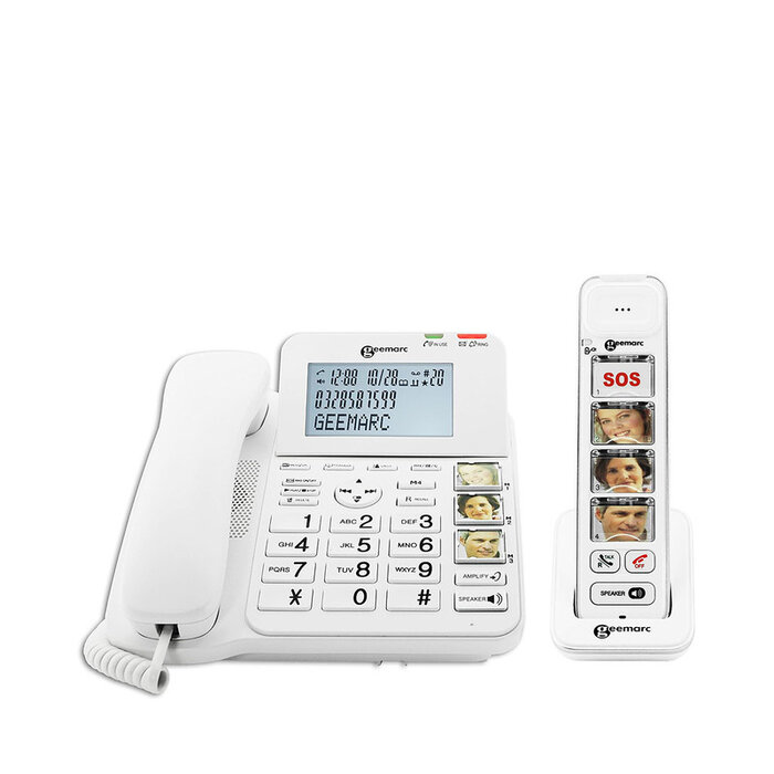 Geemarc amplidect 295 combi with photo handset