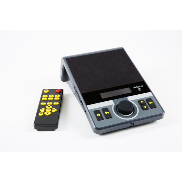 SENSOTEC Webbox 3 - Lecteur de livres audio et sous-titres TV parlés