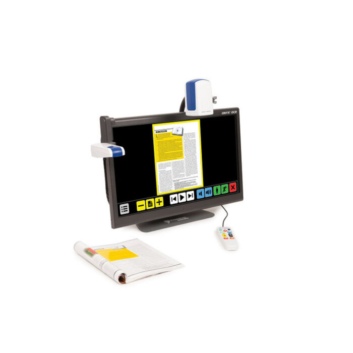 FREEDOM SCIENTIFIC ONYX Deskset HD 24" OCR. Loupe d'écran 24" avec sortie vocale.