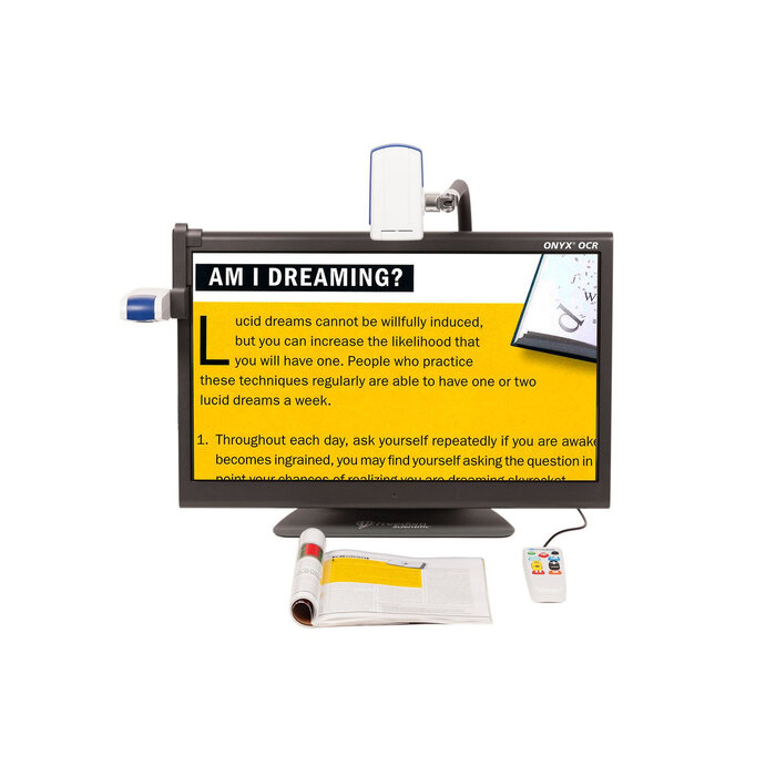 FREEDOM SCIENTIFIC ONYX Deskset HD 24" OCR. Screen magnifier 24" with speech output.