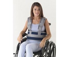 Wheelchair waist and shoulder belt