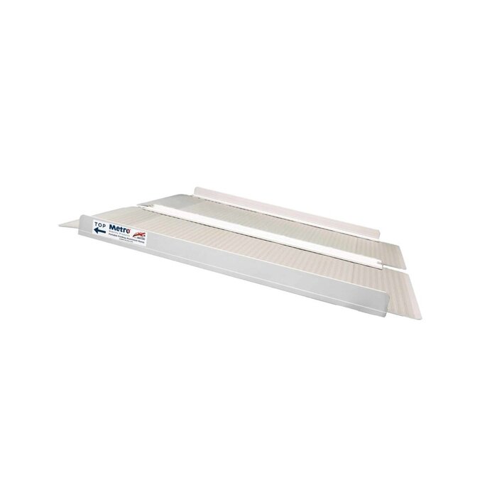 Budget-friendly carrying & folding aluminum ramp - Metro Mobility