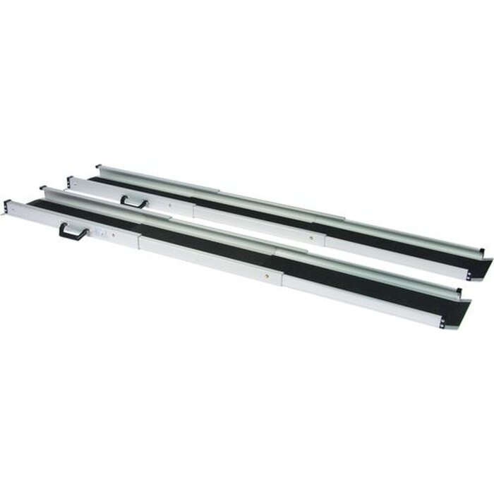 Rampe télescopique en aluminium et surface antidérapante