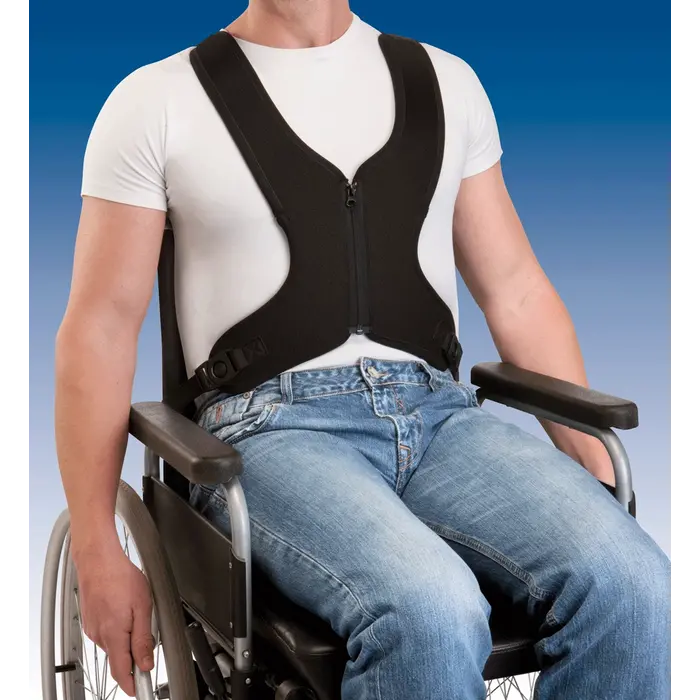 Trunk support for wheelchair use