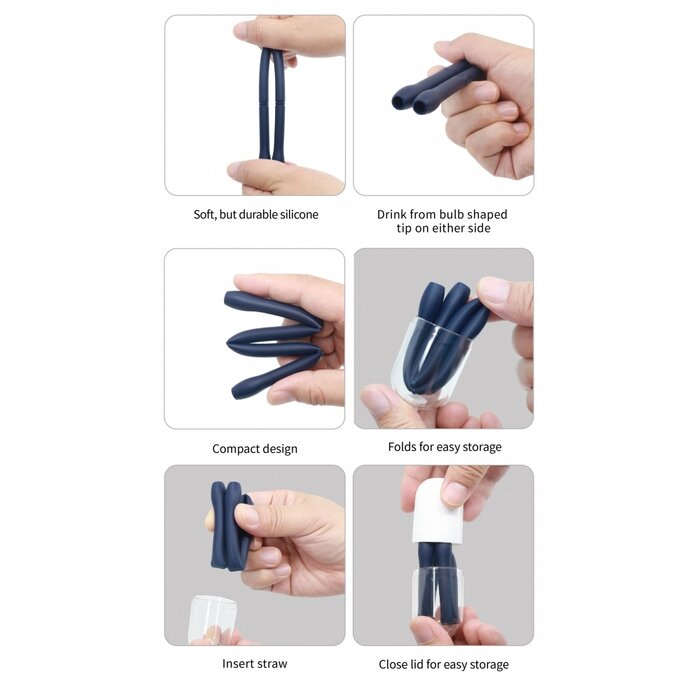 Paille pliable en silicone TravelStraw